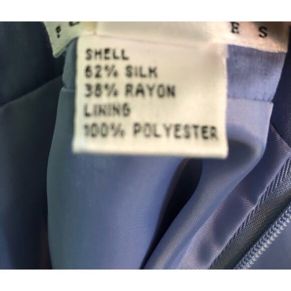 Talbots Petites Silk Blend Lavender Skirt Back Zipper Midi Length - Size 4 - Picture 3 of 6